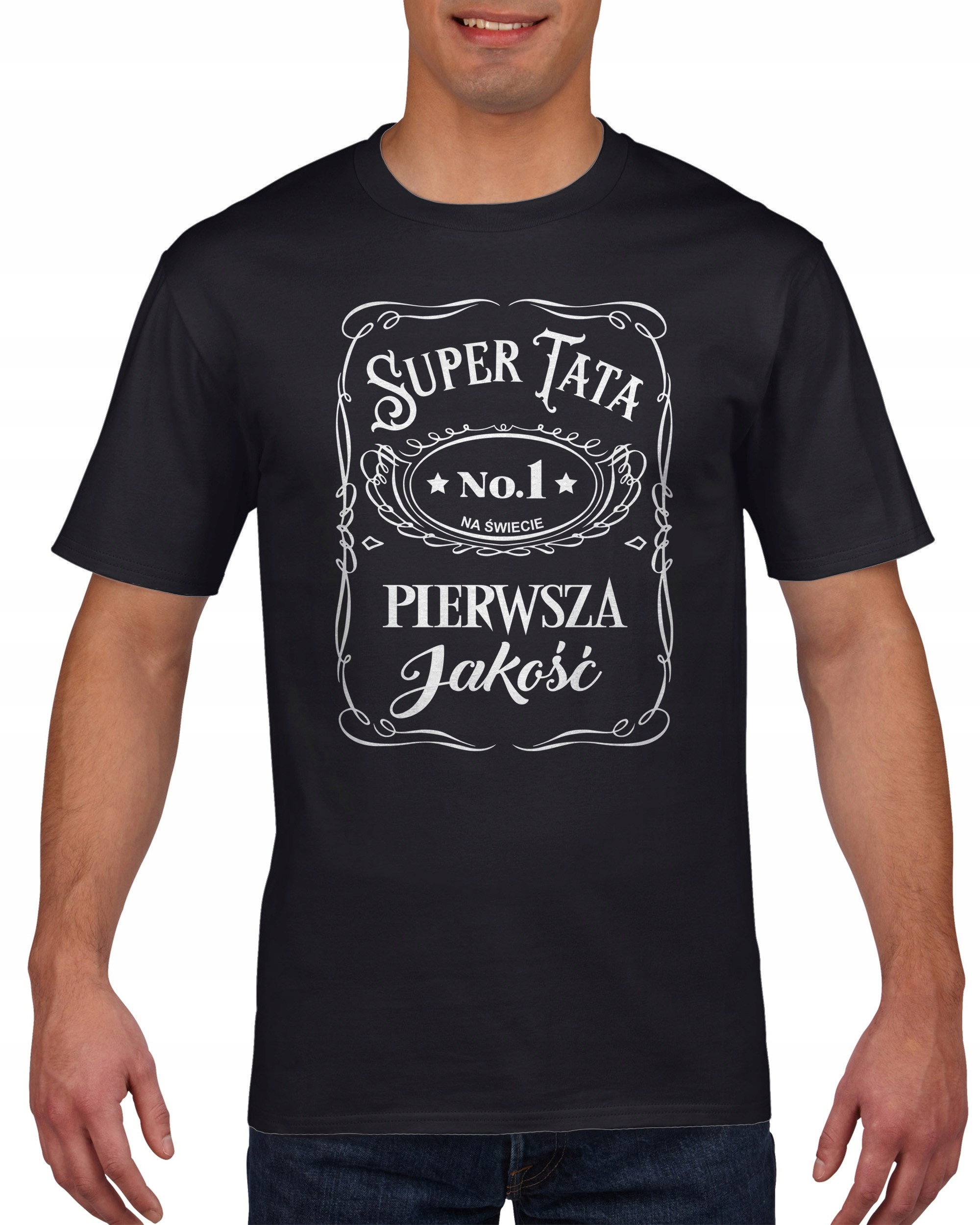 

Koszulka męska Super Tata NO1 Dzien Ojca c XL
