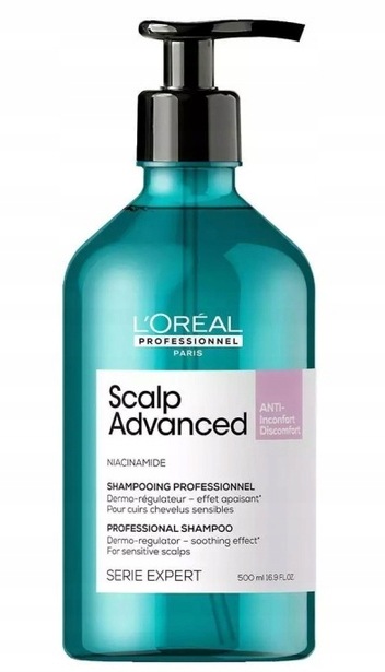 L'Oréal Professionnel Scalp Advanced šampon pro citlivou pokožku hlavy 500 ml