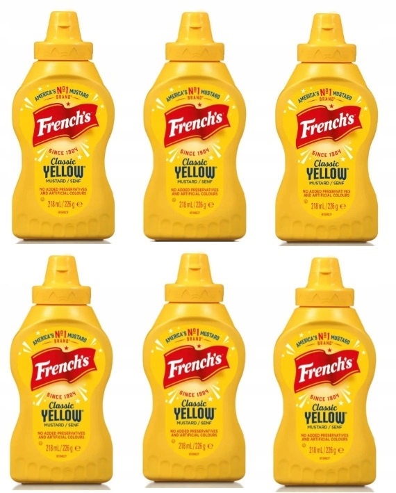 Levně 6 x 226 g French's Classic Yellow hořčice