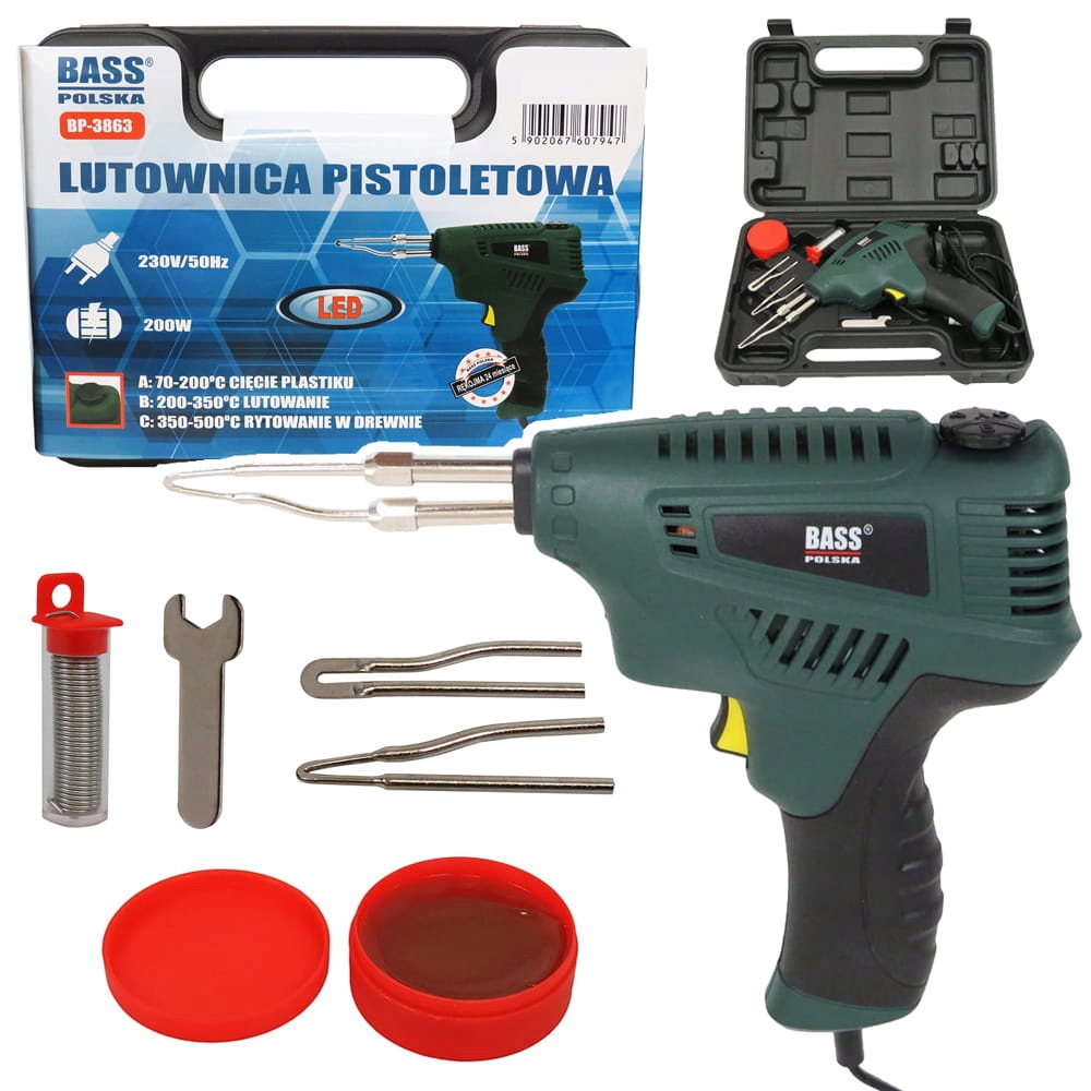 BASS POLSKA LUTOWNICA TRANSFORMATOROWA 200W ZESTAW