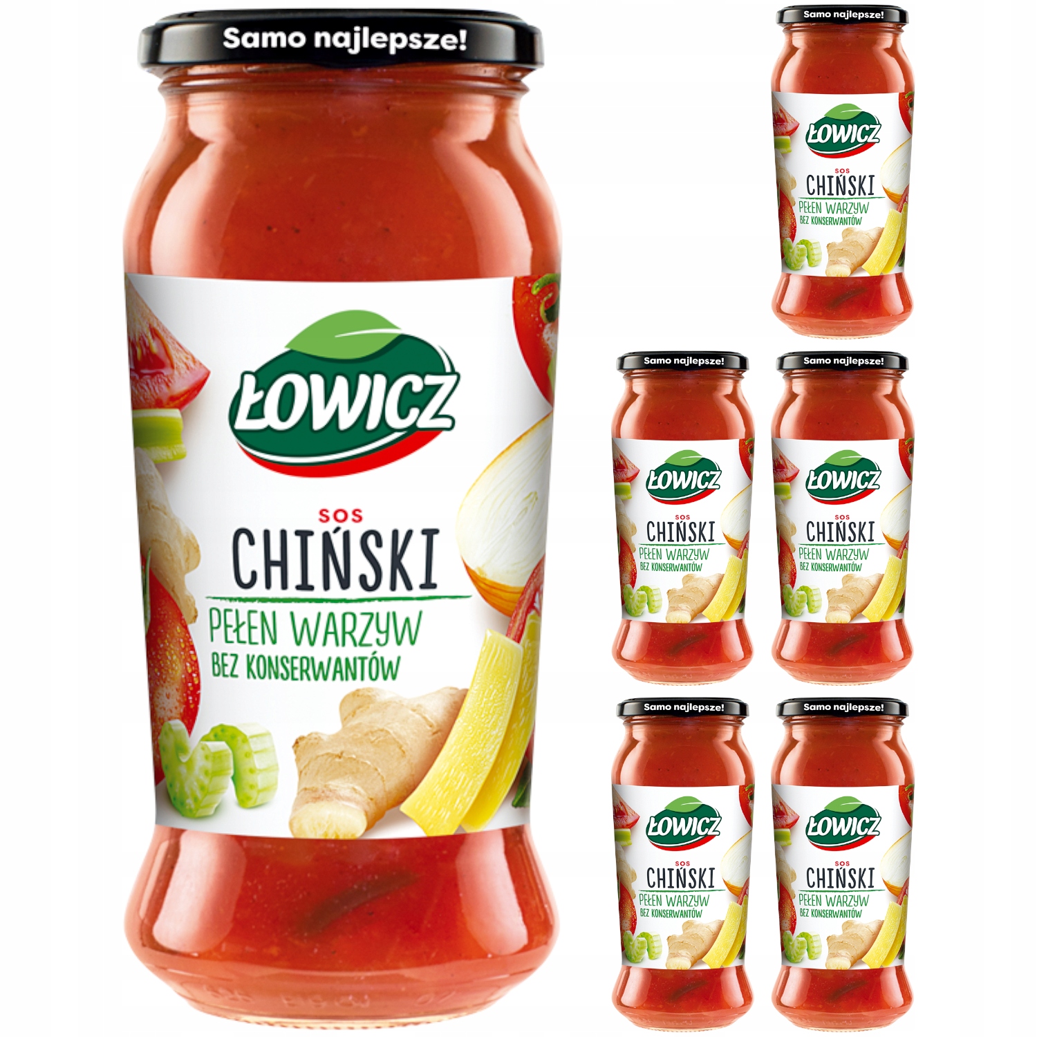 

Łowicz Sos chiński pełen kawałków warzyw 6x500g