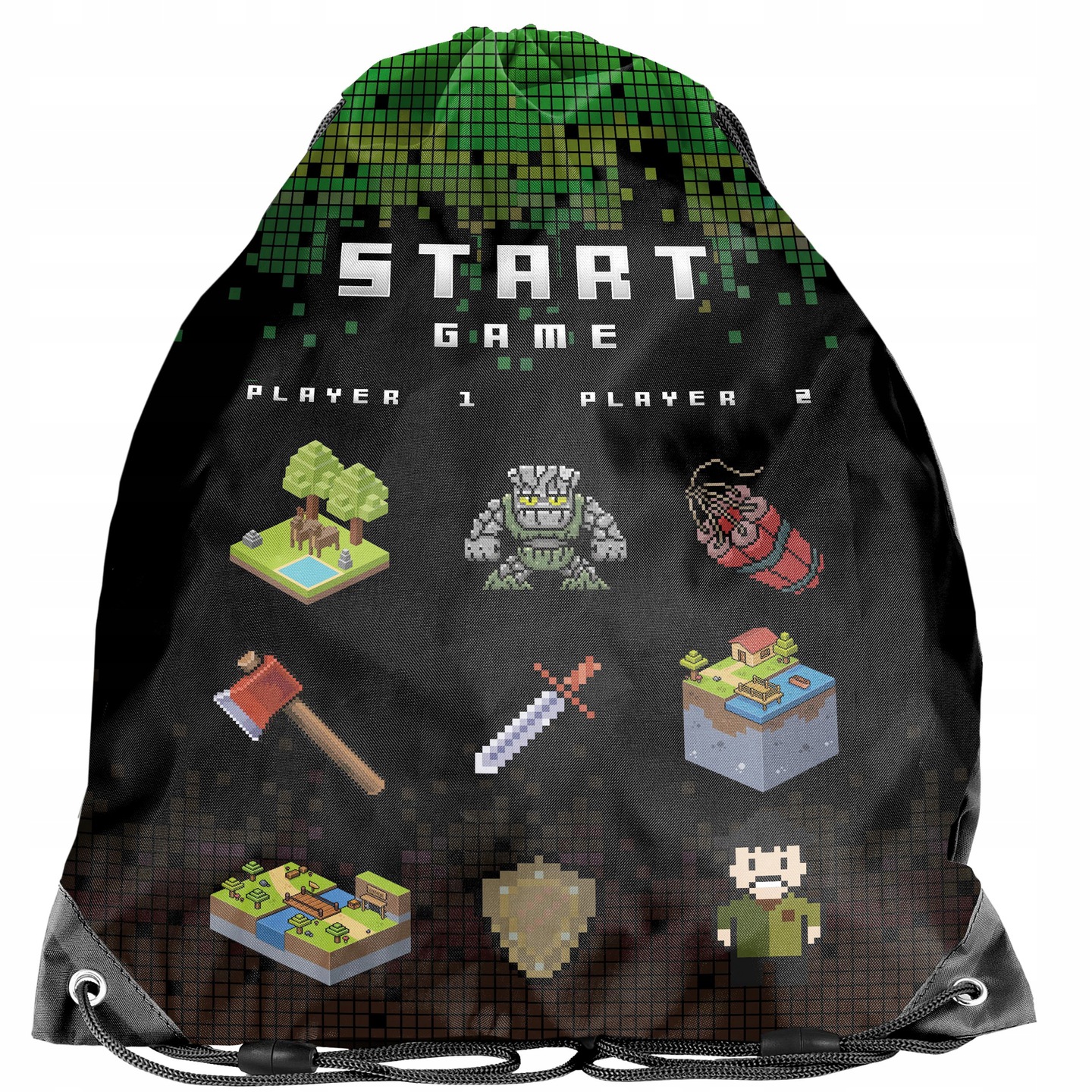 

Worek Piksele Na Buty Obuwie Kapcie Minecfaft Gra