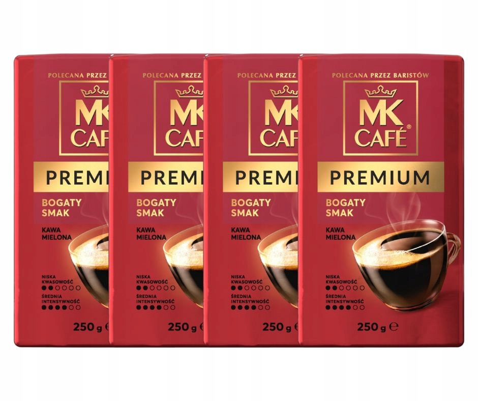 Mk Café Premium Kawa palona mielona 500g 4szt