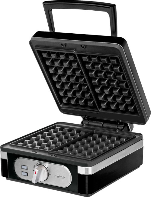 GOFROWNICA CZARNY 2x DUŻE GOFRY MOCNA 1400W DUŻA Model MGO-24