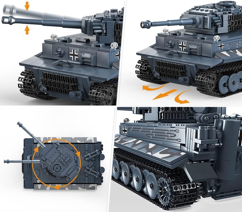 CZOŁG TIGER 20014 Z KLOCKÓW ZDALNIE STEROWANY R/C 800 elementów MOULD KING Rodzaj zestaw