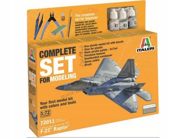 Italeri 72011 Sada F-22 Raptor chemie a nástroje