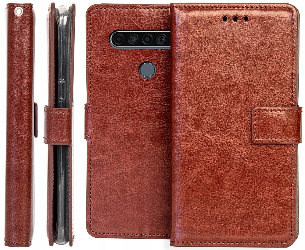 

Etui Portfel Vintage Do Lg K51S Szkło