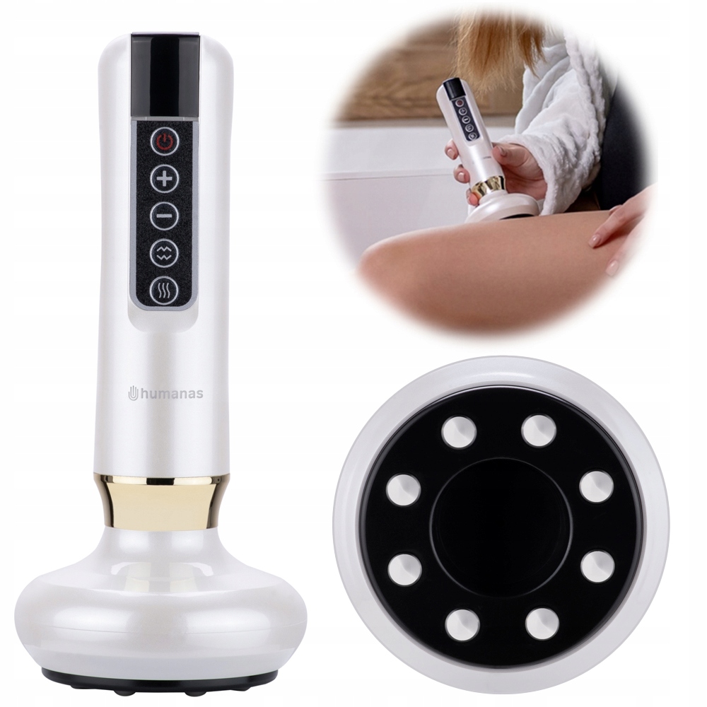 Masażer antycellulitowy z funkcją bańki chińskiej Humanas DermaSmooth