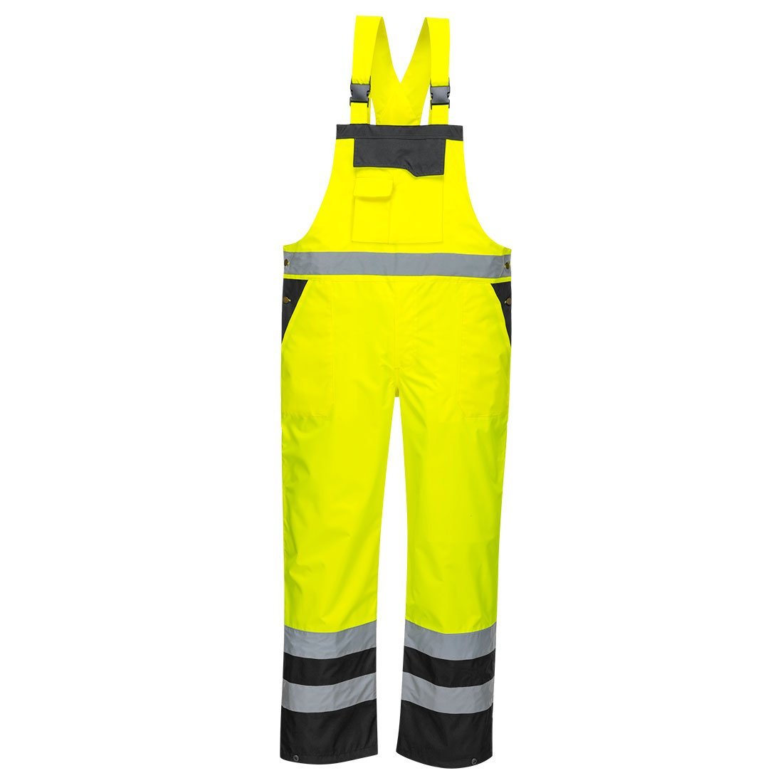 Kontrastní nezateplené výstražné zahradníky Žluté/Černé vel. XXXL