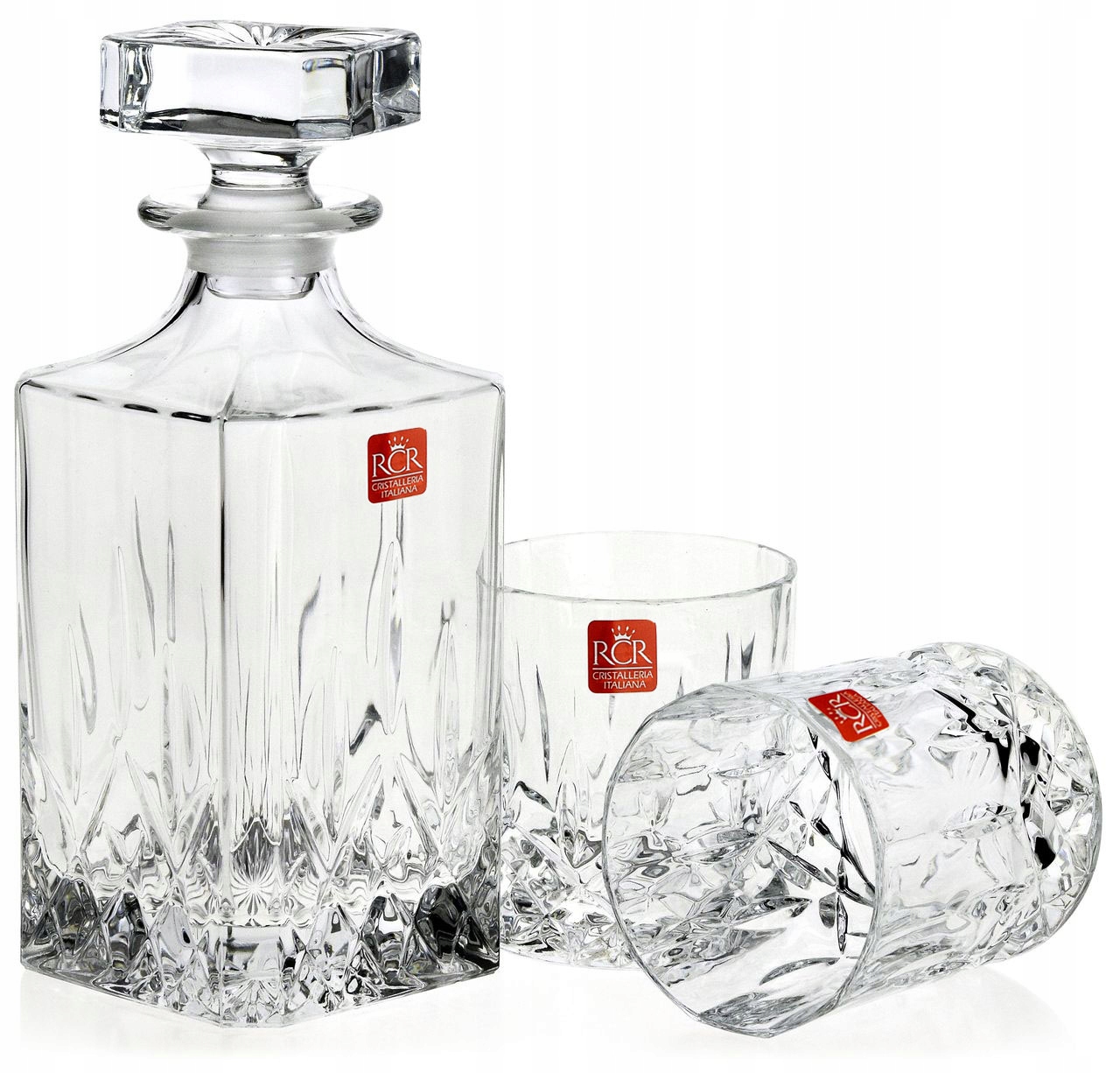 RCR OPERA Kryształowy zestaw 6 szklanek + karafka Marka inna