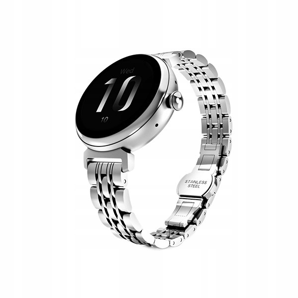 Smartwatch damski HiFuture Aura Amoled Rozmowy Bt IP68 Stalowy 7 dni Puls