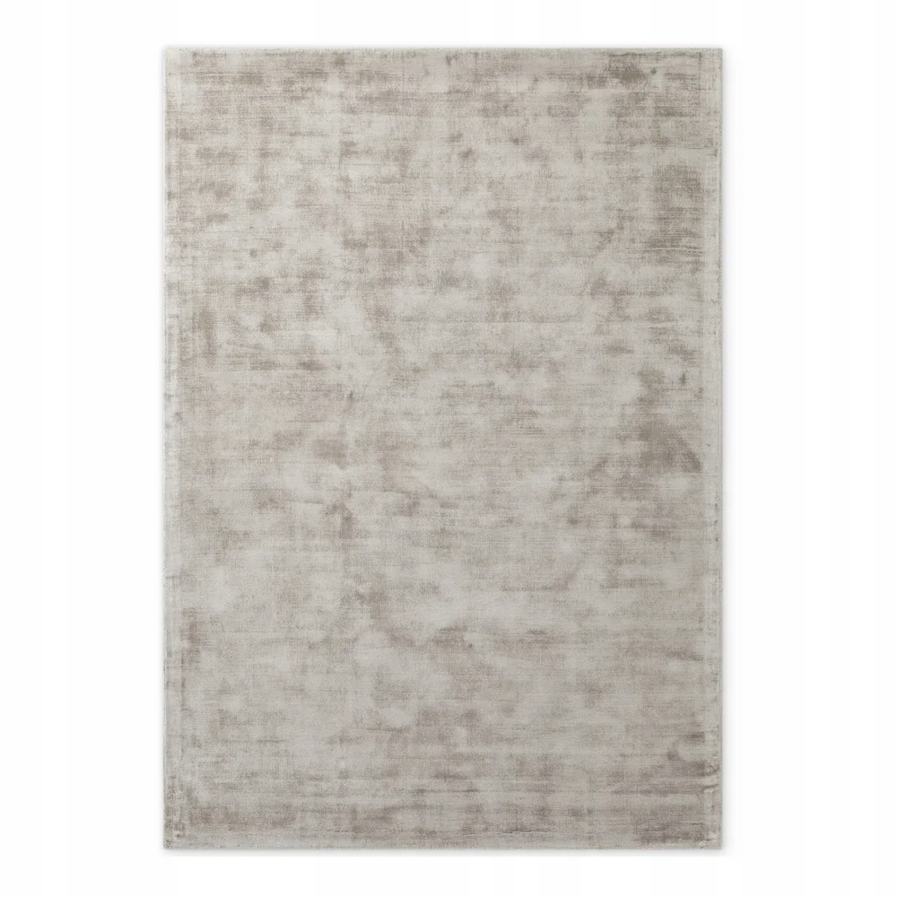 Šedý koberec do obývačky 80x150 cm, mäkké plyšové štetiny, protišmykový