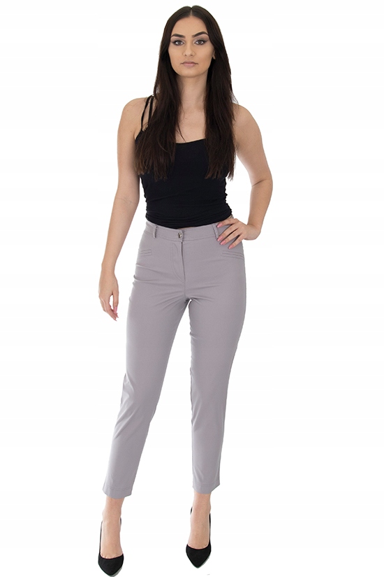 k8 SPODNIE CYGARETKI Wysoki Stan KOLORY r.52 Stan (wysokość w pasie) wysoki