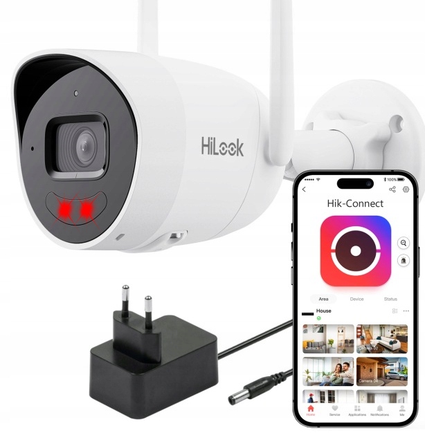 Vonkajšia WiFi kamera 4MP HiLook od Hikvision, mikrofón, reproduktor, Ir, Sd slot