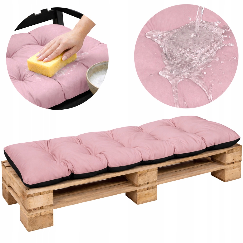 Polštář na zahradní houpačku zahradní nábytek 180x50 pudrová růžová