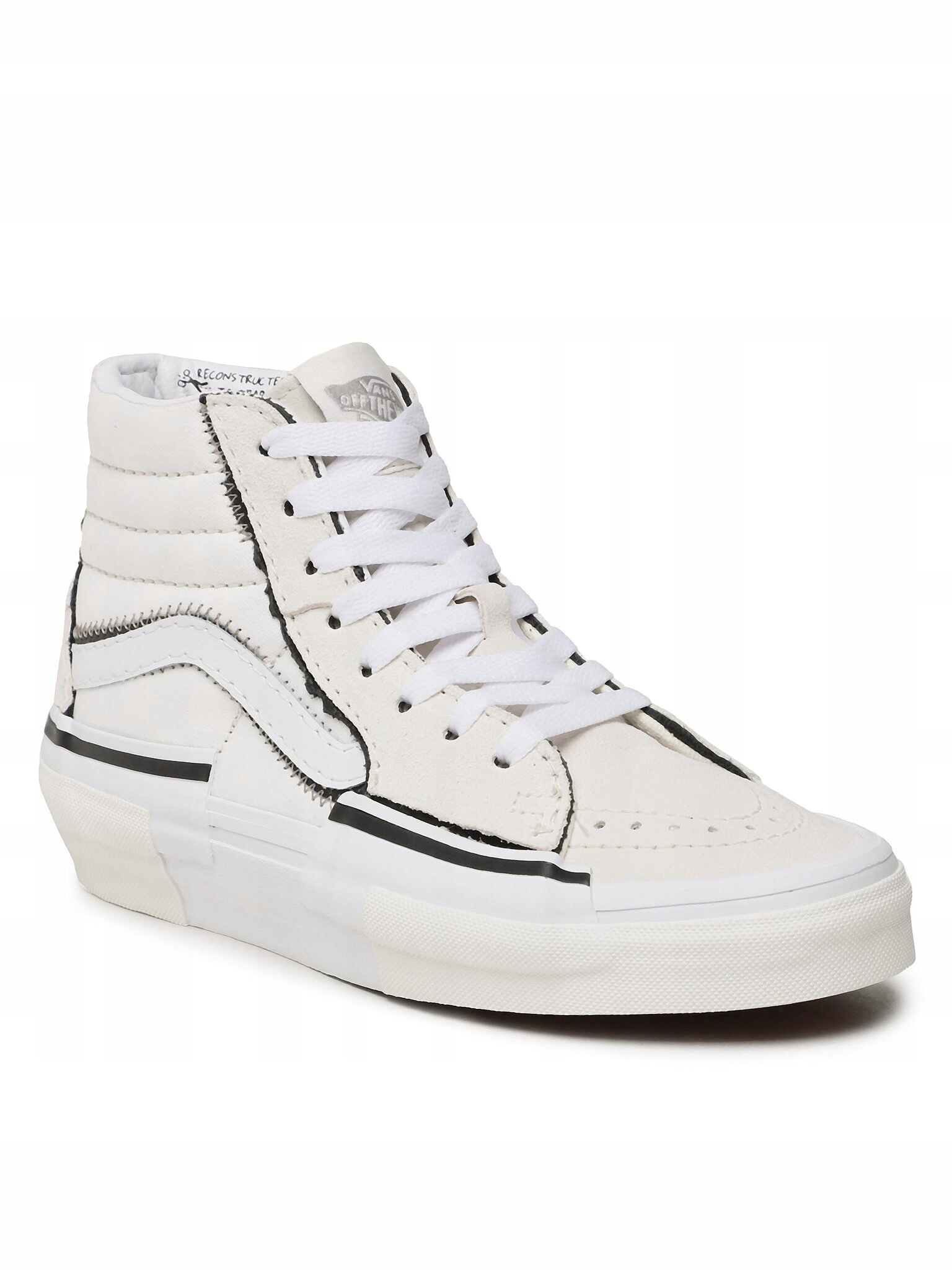 Vans Sneakersy Sk8-Hi Reconst VN0005UKQJM1 Marshmallow/White