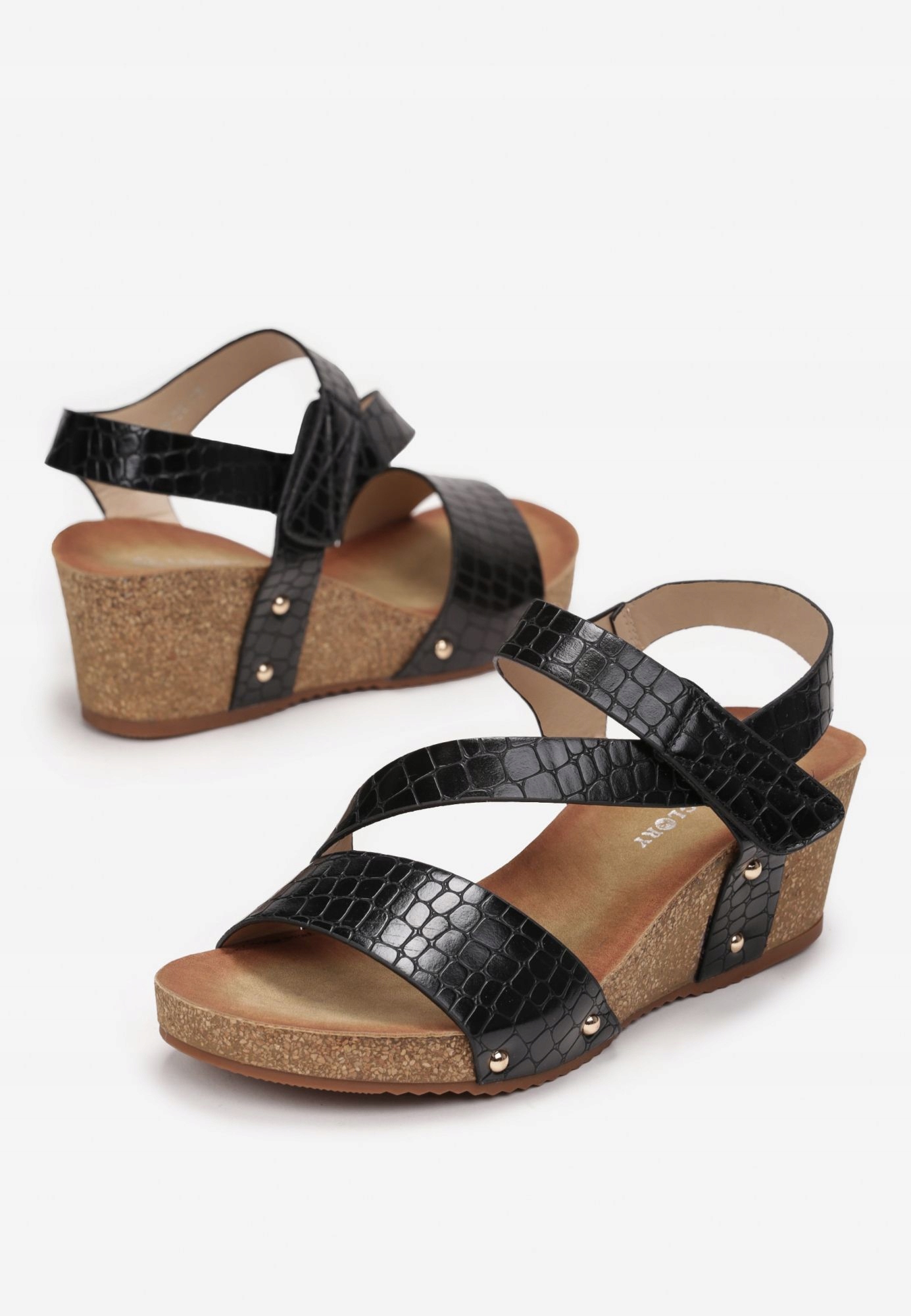 

Born2Be Czarne Sandały damskie 41 Casual