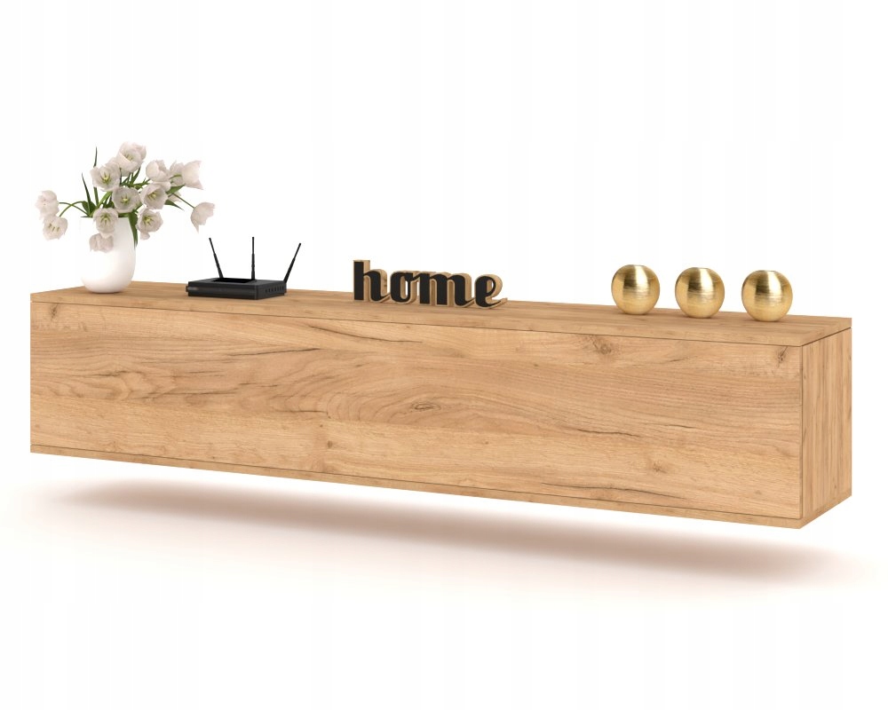 Závěsná Rtv skříňka Horizontální komoda do obývacího pokoje Simply Craft 180