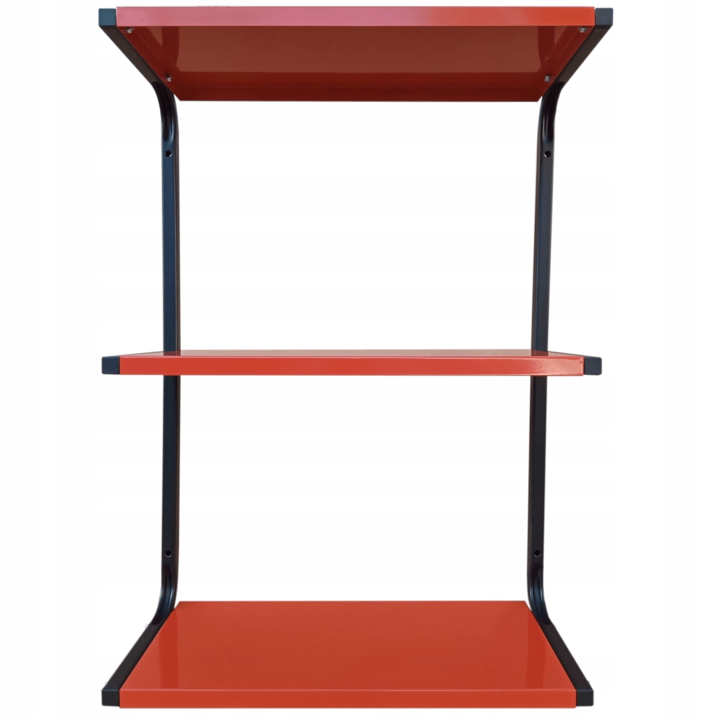 Kovová nástěnná police délka 55 cm PG3MCR trojitá dílna loft garáž