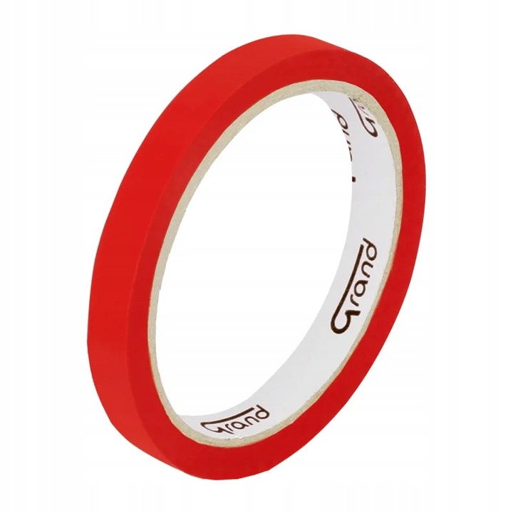 

Taśma pakowa Grand 12mm x 50m czerwona akrylowa