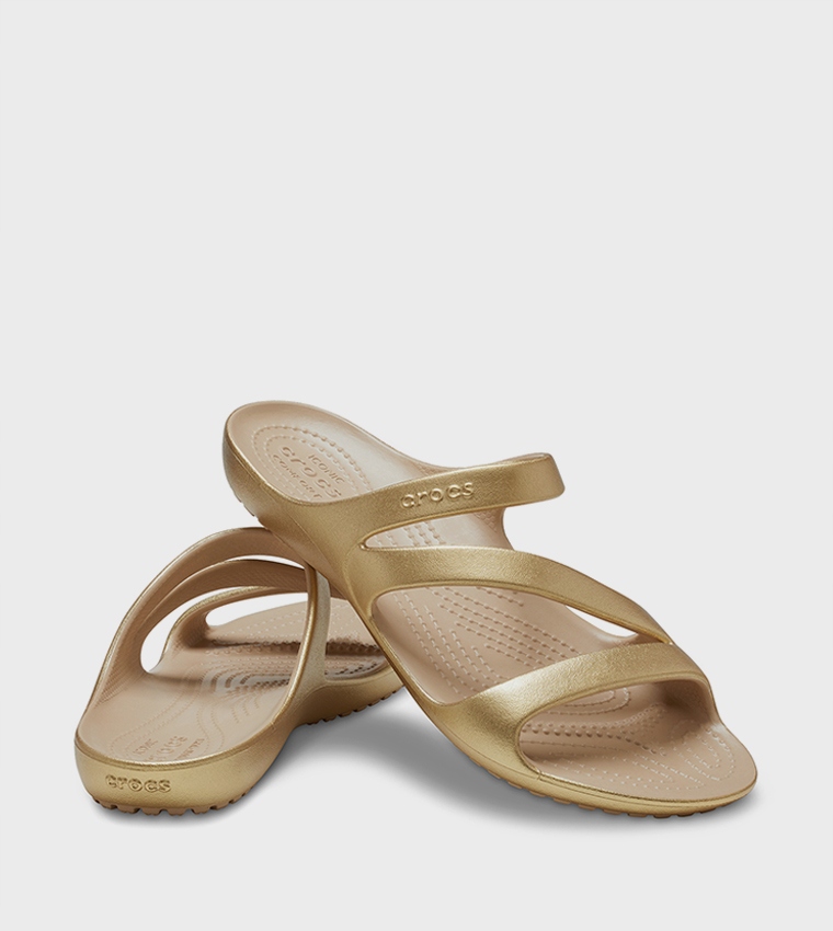 CROCS KROKS KLAPKI KADEE II METALLIC GOLD ZŁOTE NOWOŚĆ FLIP W9 39-40 39,5