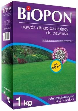 

Nawóz długo działający do trawników 1kg Biopon