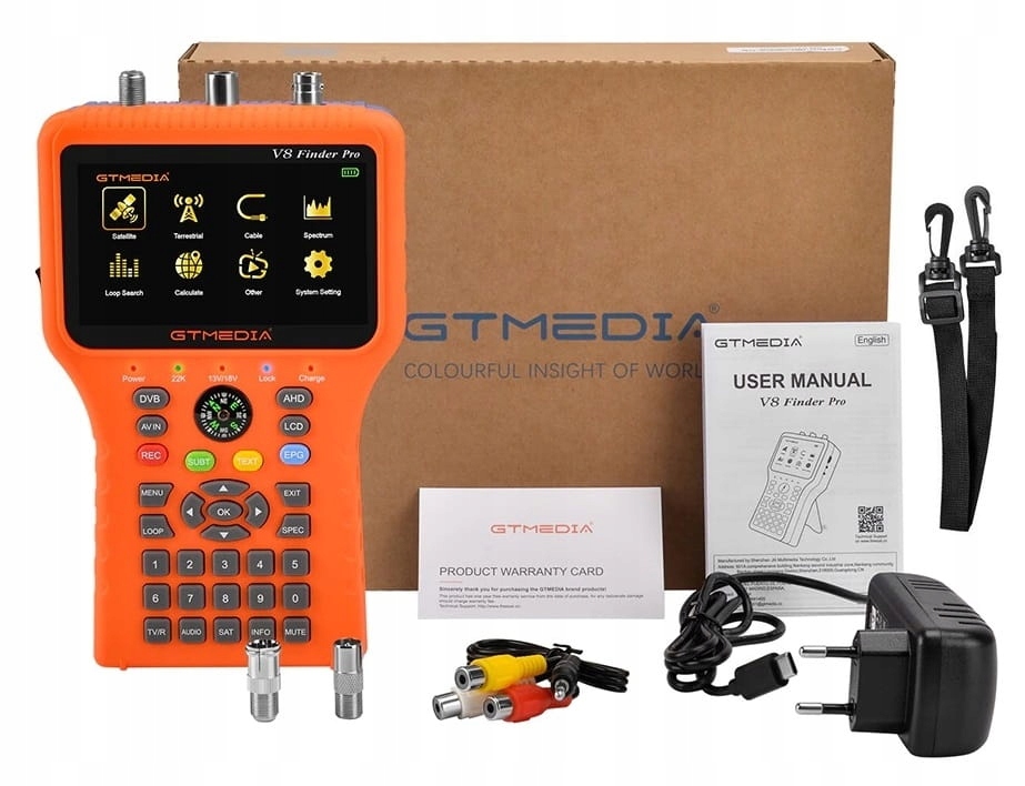 Miernik Sygnału FREESAT Combo Satelitarnego SAT TV Naziemnej DVB-T2 DVB-C