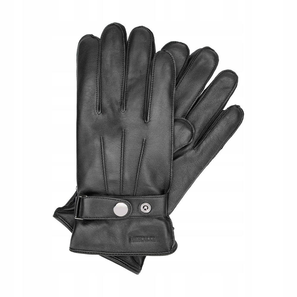 Pánské kožené zateplené rukavice Wittchen 39-6A-043-1 XL, Černé