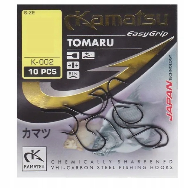 Kamatsu haki haczyki Tomaru black nikiel kuty z łopatką Nr 10 (10szt/op.)