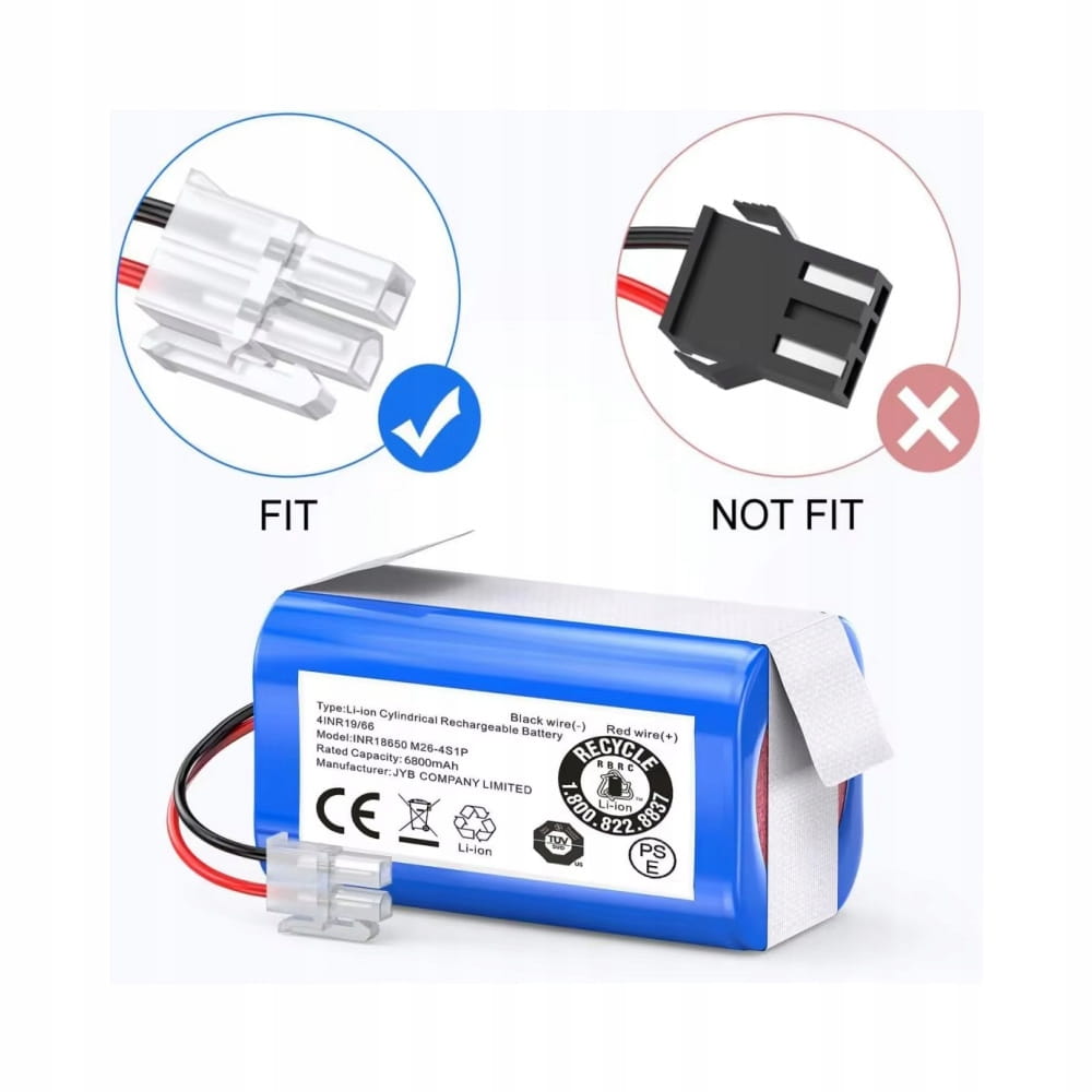 Náhradní Baterie Akumulátor 14.8V 2600mah INR18650 M26-4S1P Ilife