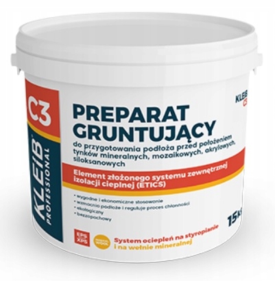 

Kleib C3 Preparat Gruntujący Tynk Elewacja 15KG