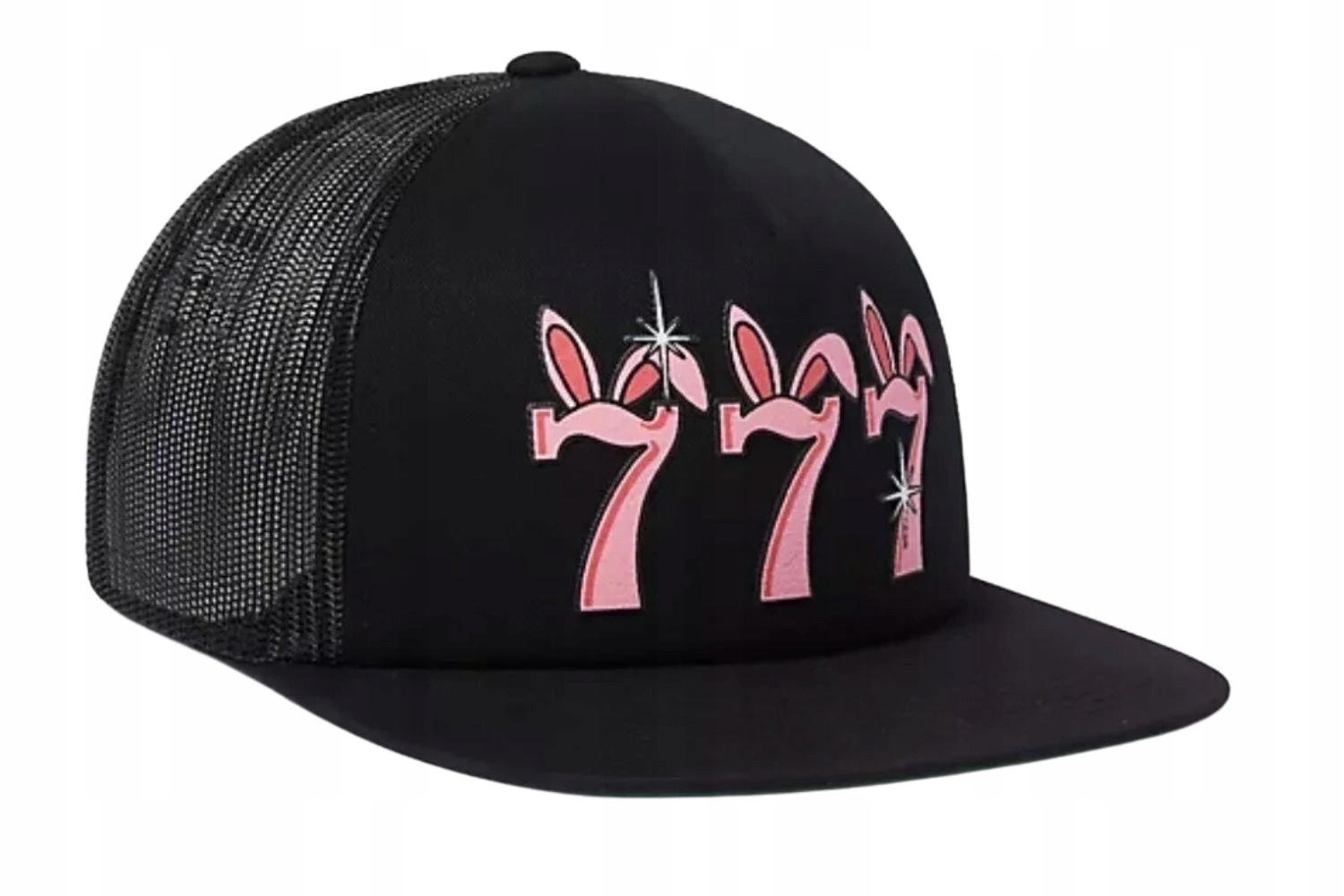 Kšiltovka Huf Triple 7 Trucker se síťkou, černá s potiskem