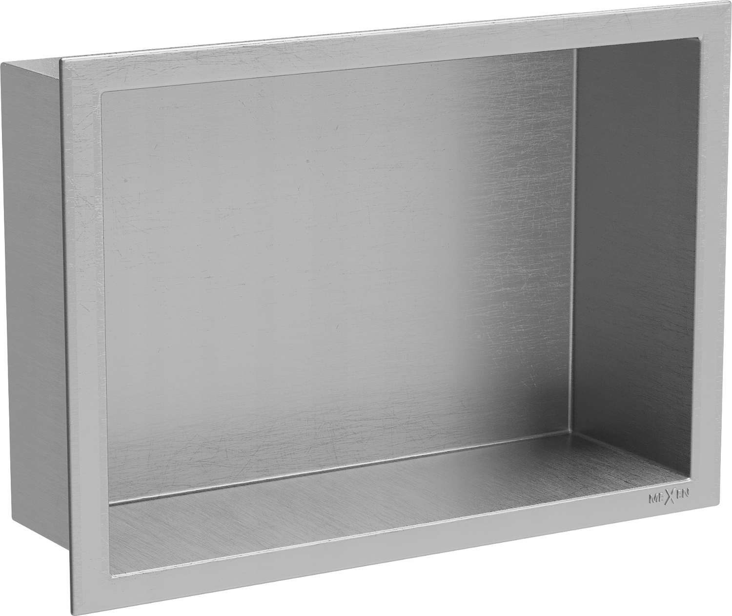 Mexen X-Wall-R zapuštěná police 30x20 cm Inox, ocel Aisi 304