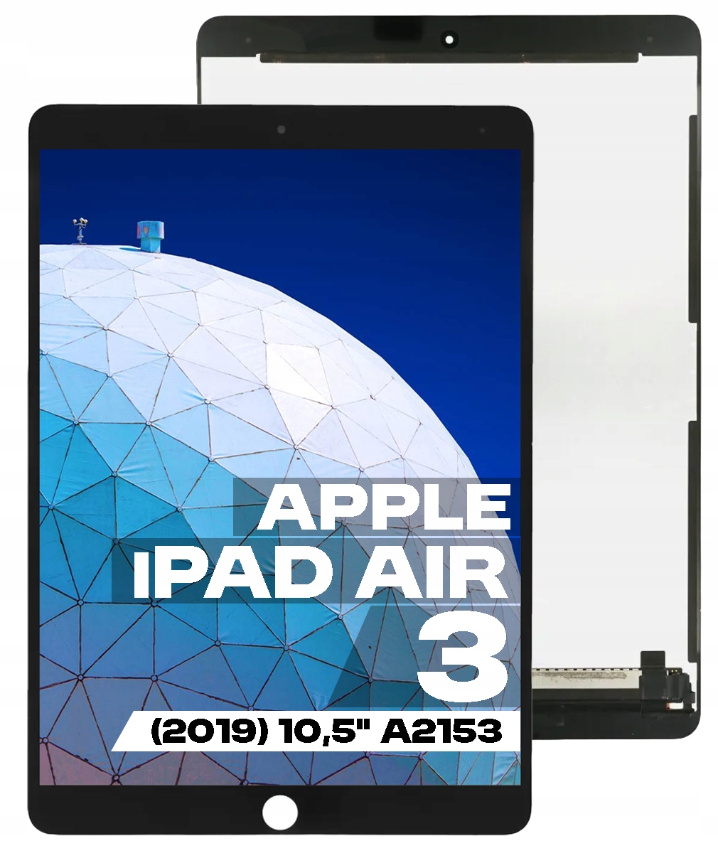 Originální LCD displej pro Apple iPad Air 3 2019 10.5 A2153 Černý Rámeček