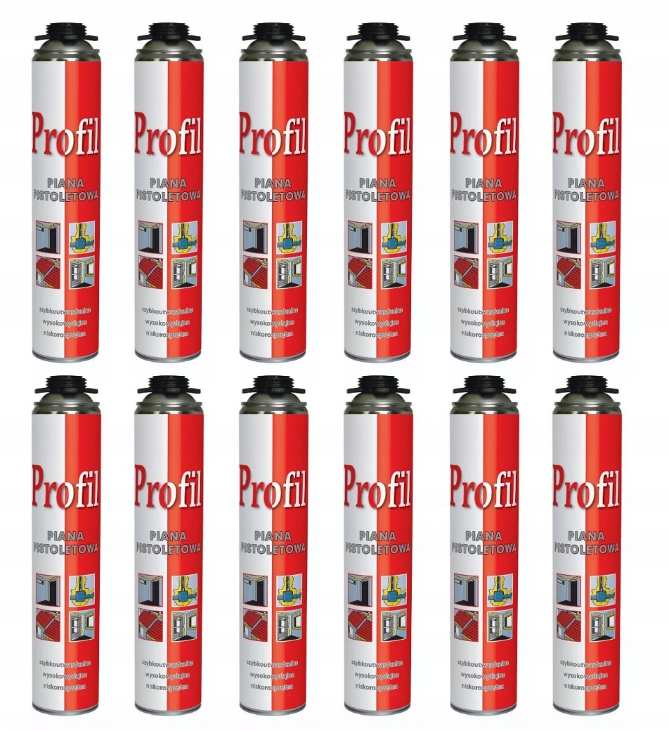 Soudal Pištoľová pena Profil 750 ml kartón 12ks