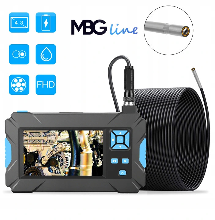 Kamera INSPEKCYJNA ENDOSKOP 10M 6LED FULL HD 3 9mm Producent code P30 3 9mm
