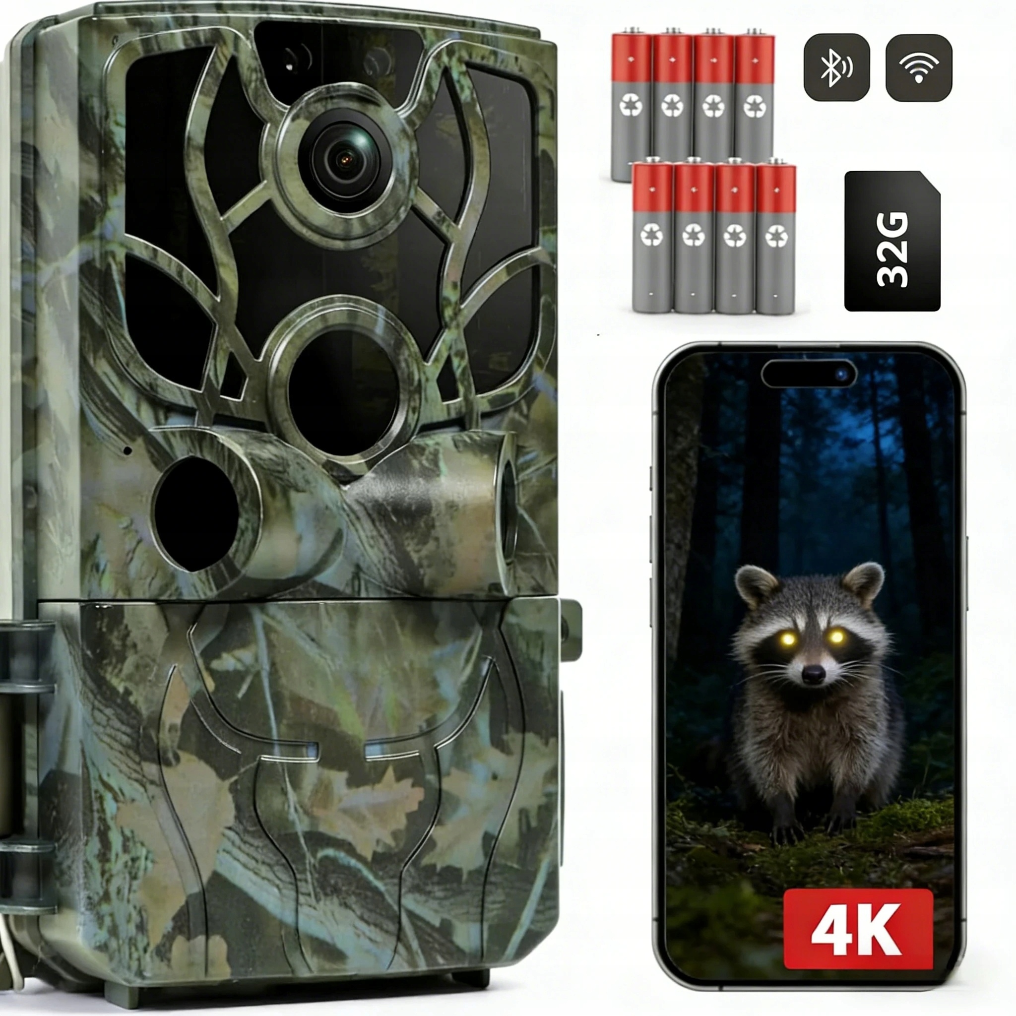 48MP turistická Wifi kamera aktivující 850 nm Ir bez odlesků noční vidění