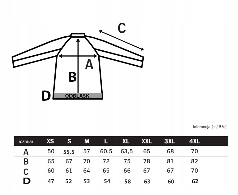 Polar medyczny RATOWNIK KIEROWCA 2 odblaski M Marka inna