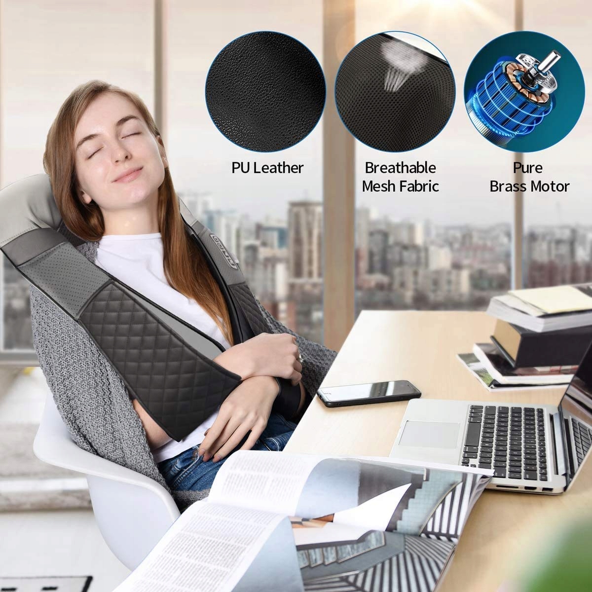 RENPHO Masażer Shiatsu Do Szyi I Ramion Z Funkcją Podgrzewania — miniatura 8