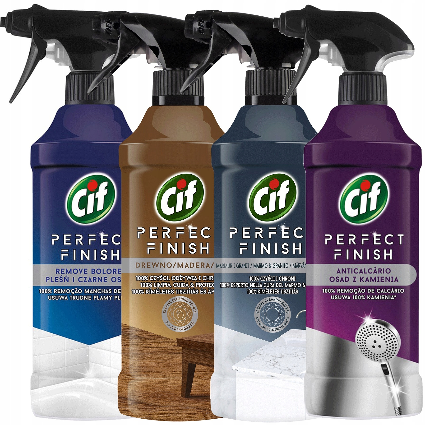 

Cif Perfect Finish Zestaw Mix Spray 4 x 435ml