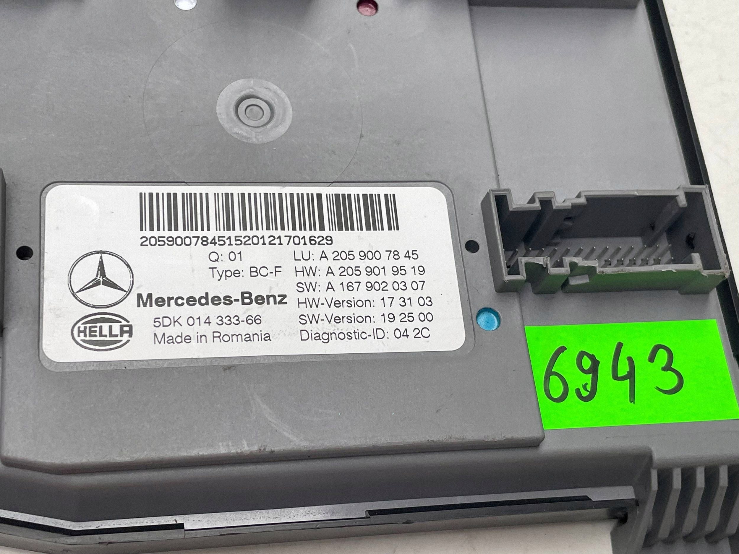 MERCEDES W205 module SAM A2059007845 !J