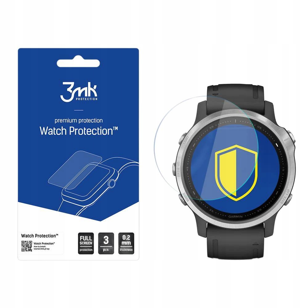 3MK Szkło Hybrydowe Do Garmin Fenix 6S Flexibleglass Z Odpornością