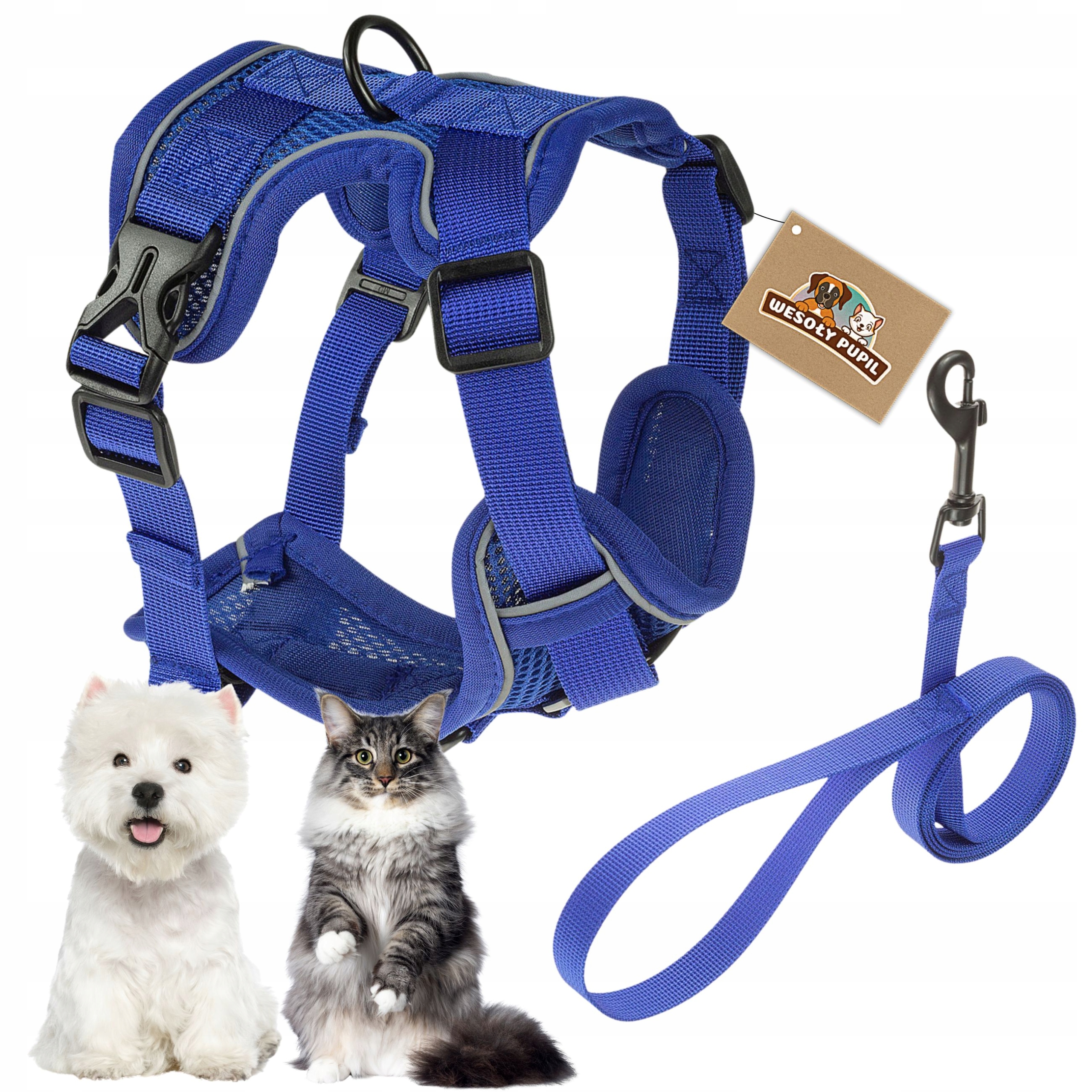 Levně Postroj pro malého psa nebo kočku typu Guard, netlačí, reflexní Vodítko