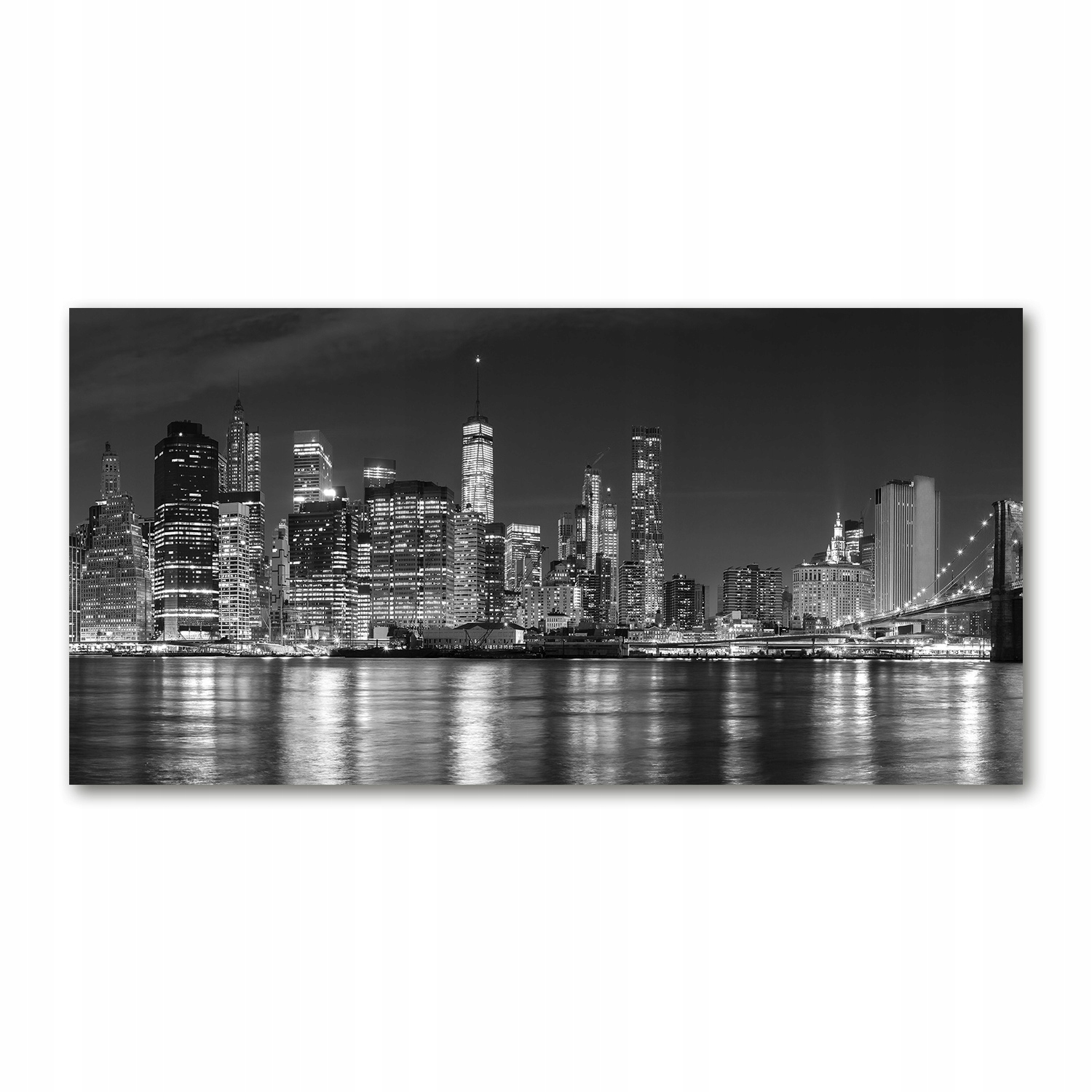 

Foto obraz akryl zdjęcie Manhattan nocą 120X60 cm