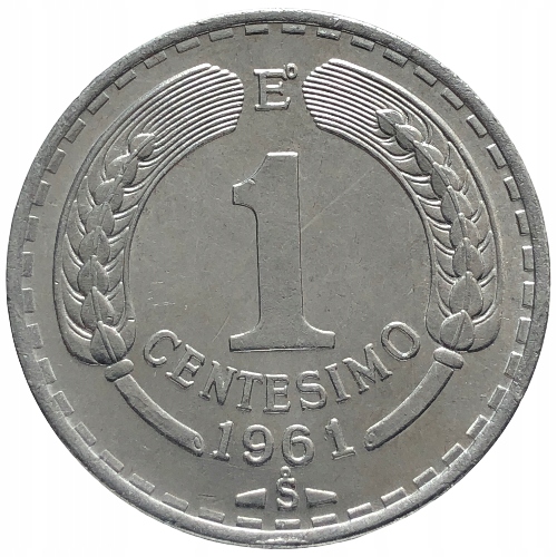58722. Chile, 1 centesimo, 1961r.