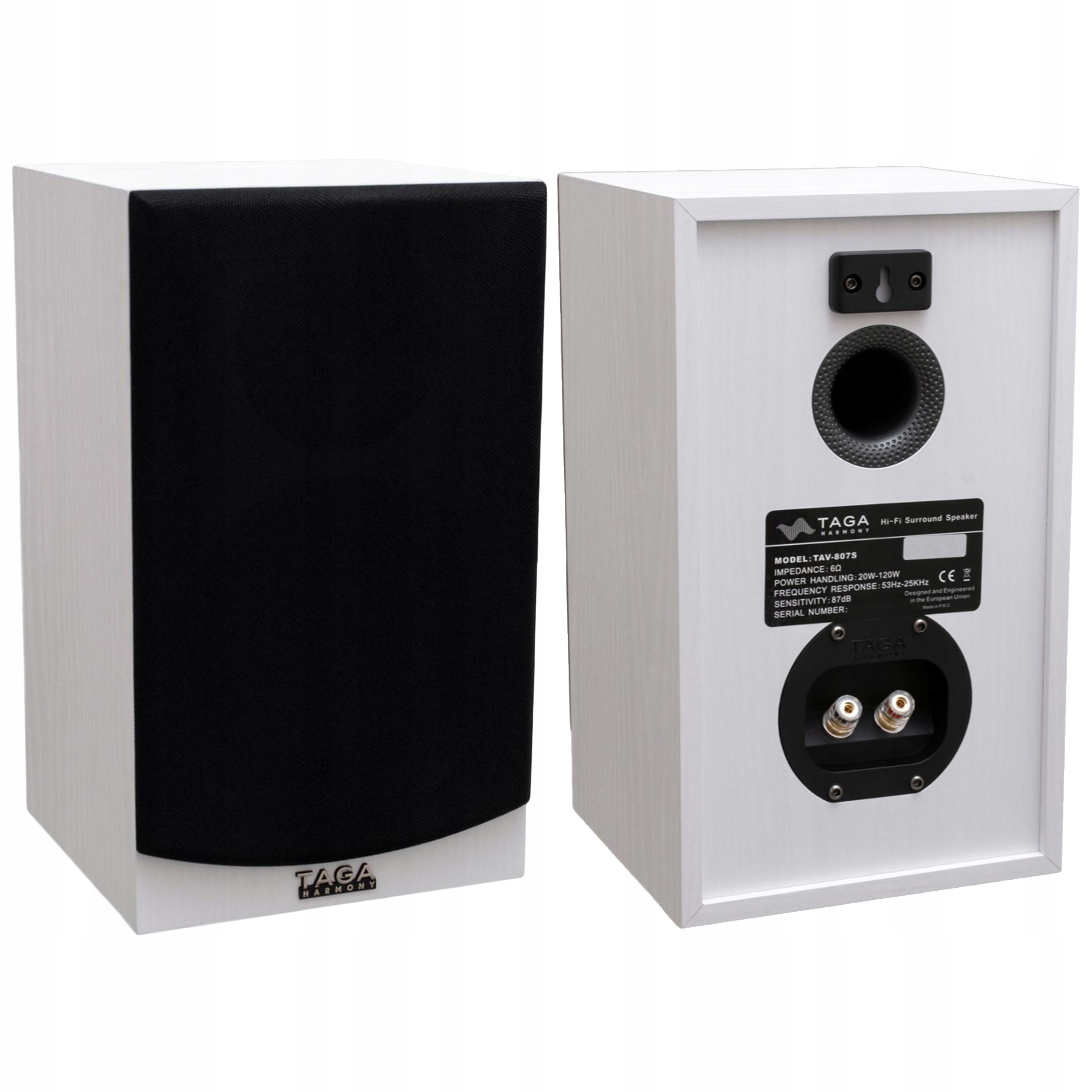 KOLUMNY GŁOŚNIKOWE SURROUND TAGA HARMONY TAV-807S Stan opakowania oryginalne