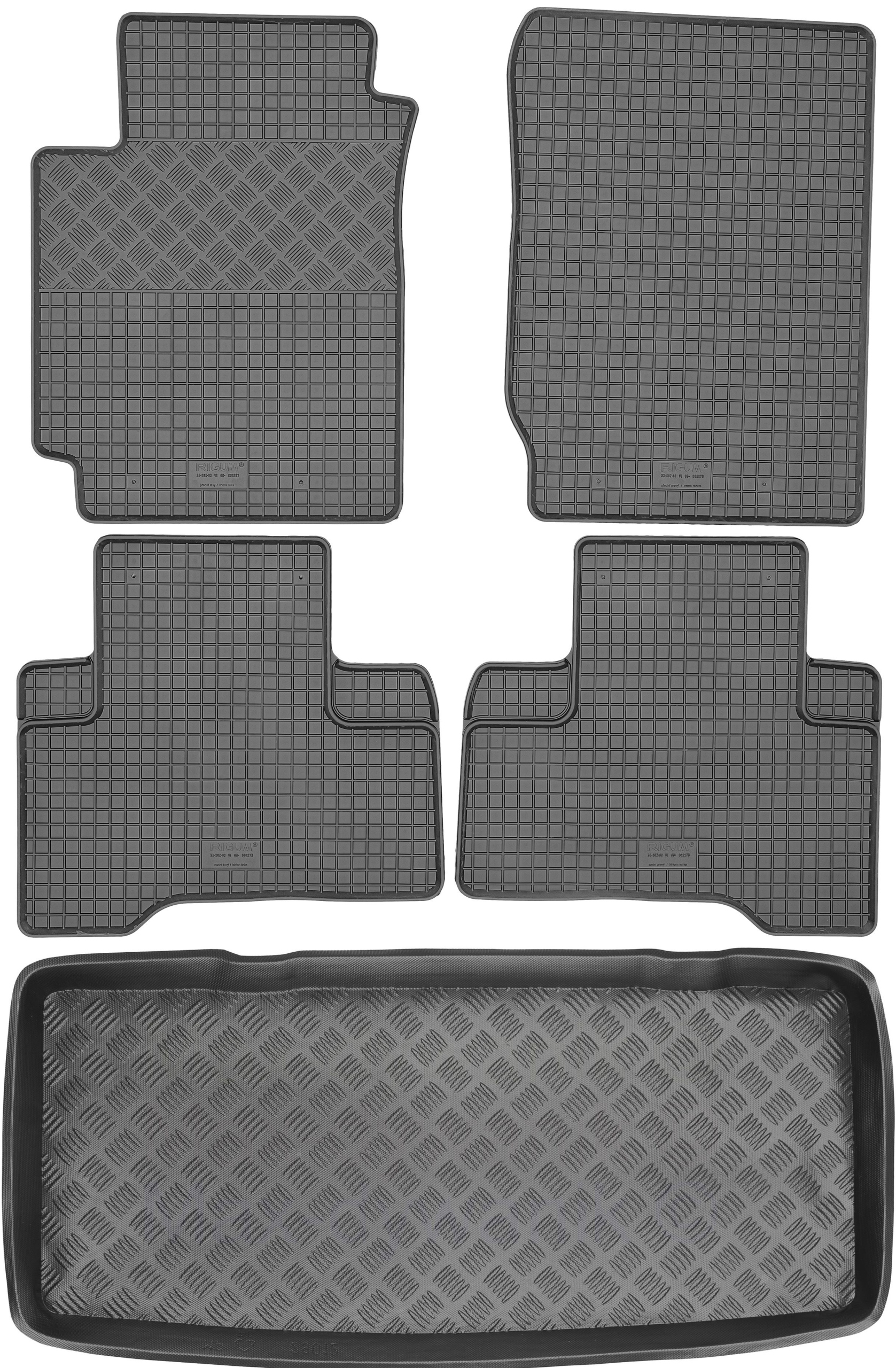Suzuki Grand Vitara II 2005-2014 Sada Gumové rohože rohož