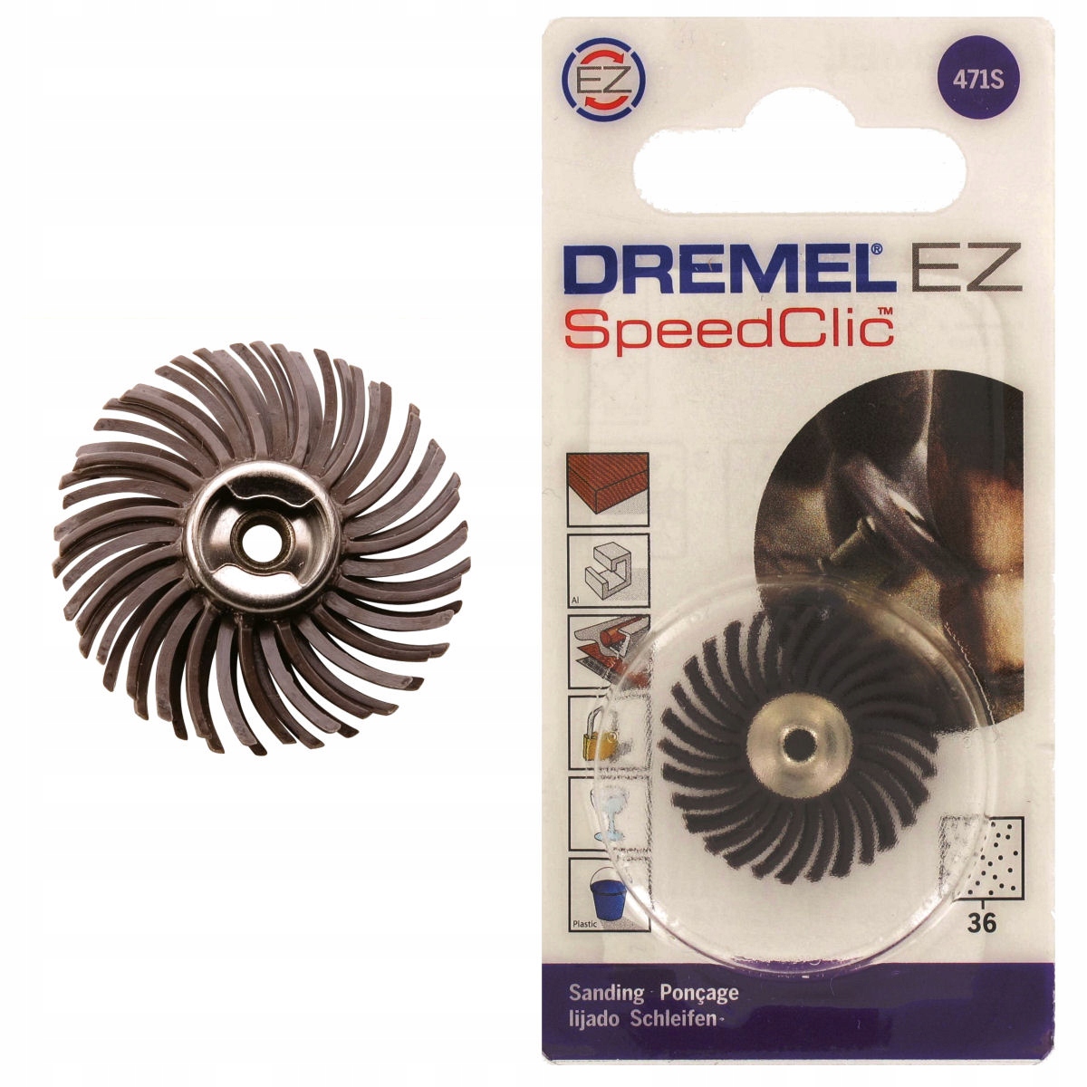 

Szczotka ścierna 471S Ez Speedclic Gr. 36 Dremel