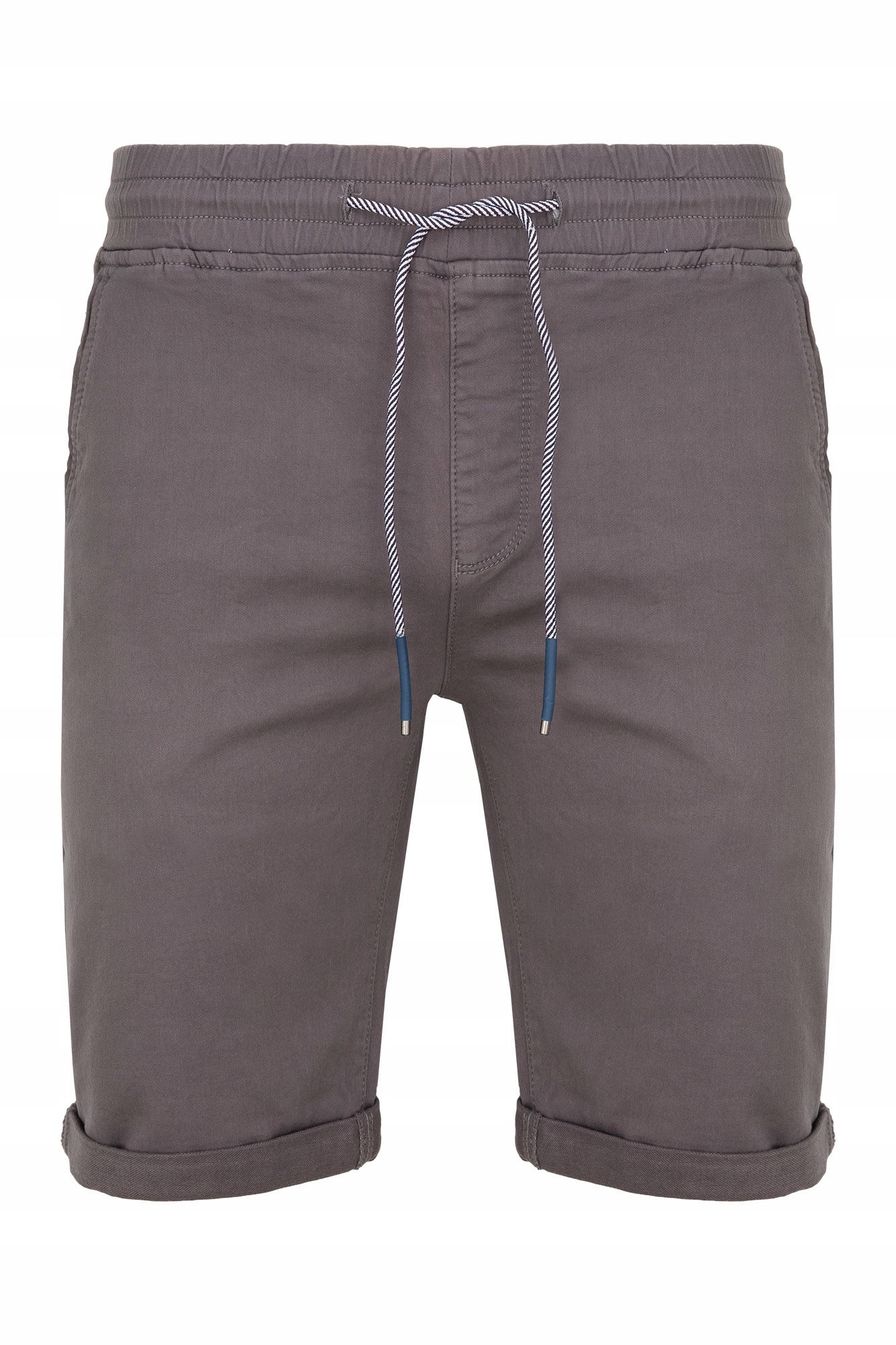 Kraťasy Krátké Bermudy Šedé Bavlněné Chinosy Casual: 32