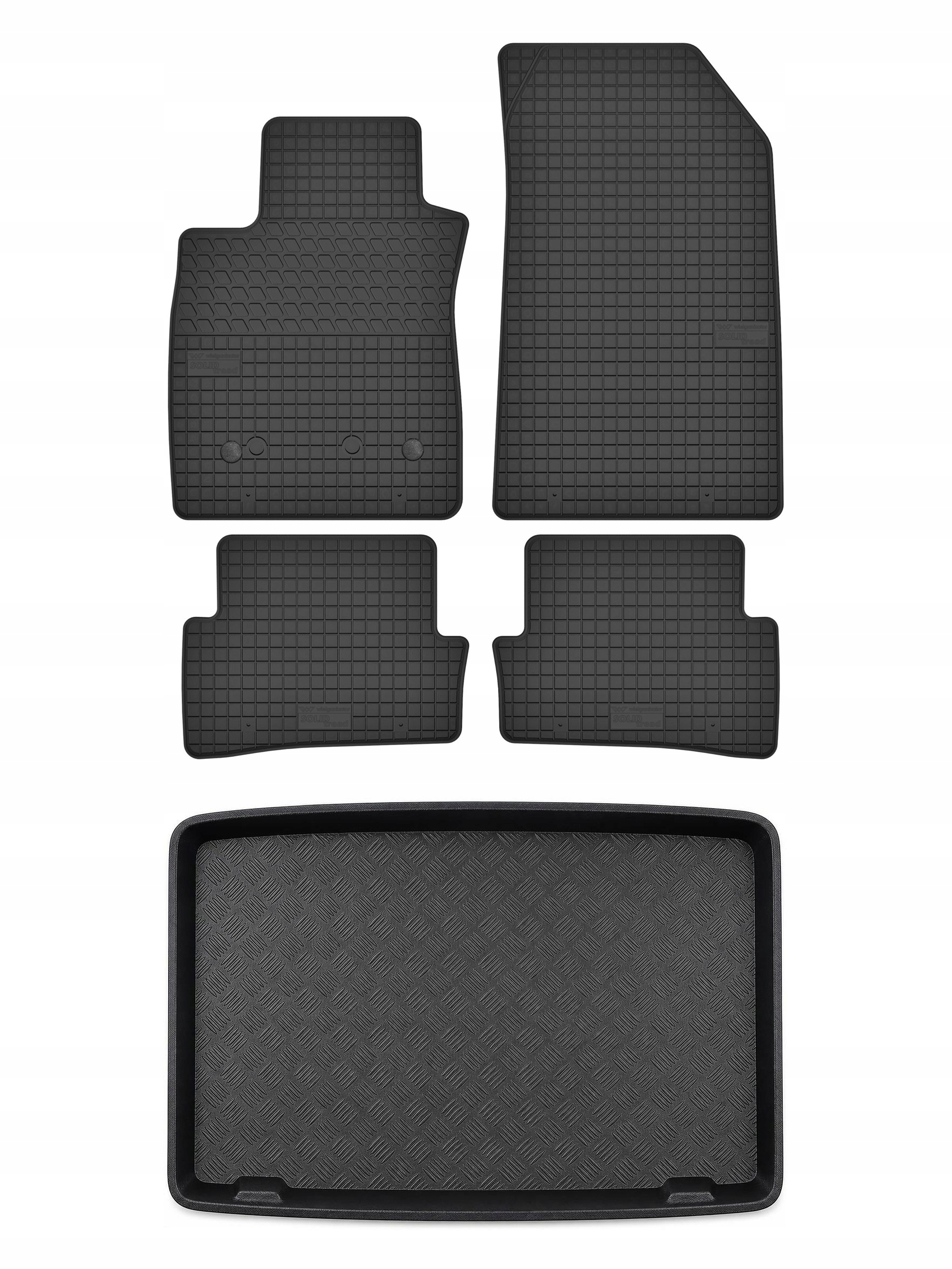 Gumové koberce SolidTread rohož do kufru pro: Renault Clio III 2005-2012